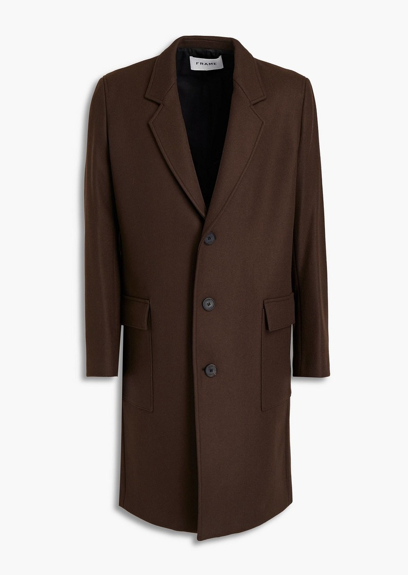 FRAME - Wool-blend felt coat - Brown - S