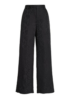 FRAME - x Ritz Silk Pajama Pants - Black - US 8 - Moda Operandi