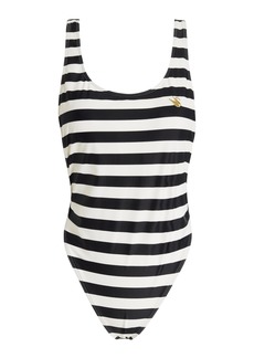 FRAME - x Ritz Striped One-Piece Swimsuit - Stripe - XL - Moda Operandi