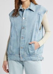 FRAME Angular Denim Trucker Vest