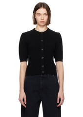 FRAME Black Shrunken Cardigan