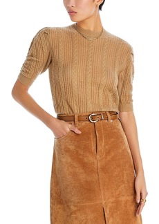 Frame Cashmere Pointelle Ribbed Sweater