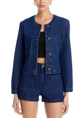 Frame Collarless Denim Jacket