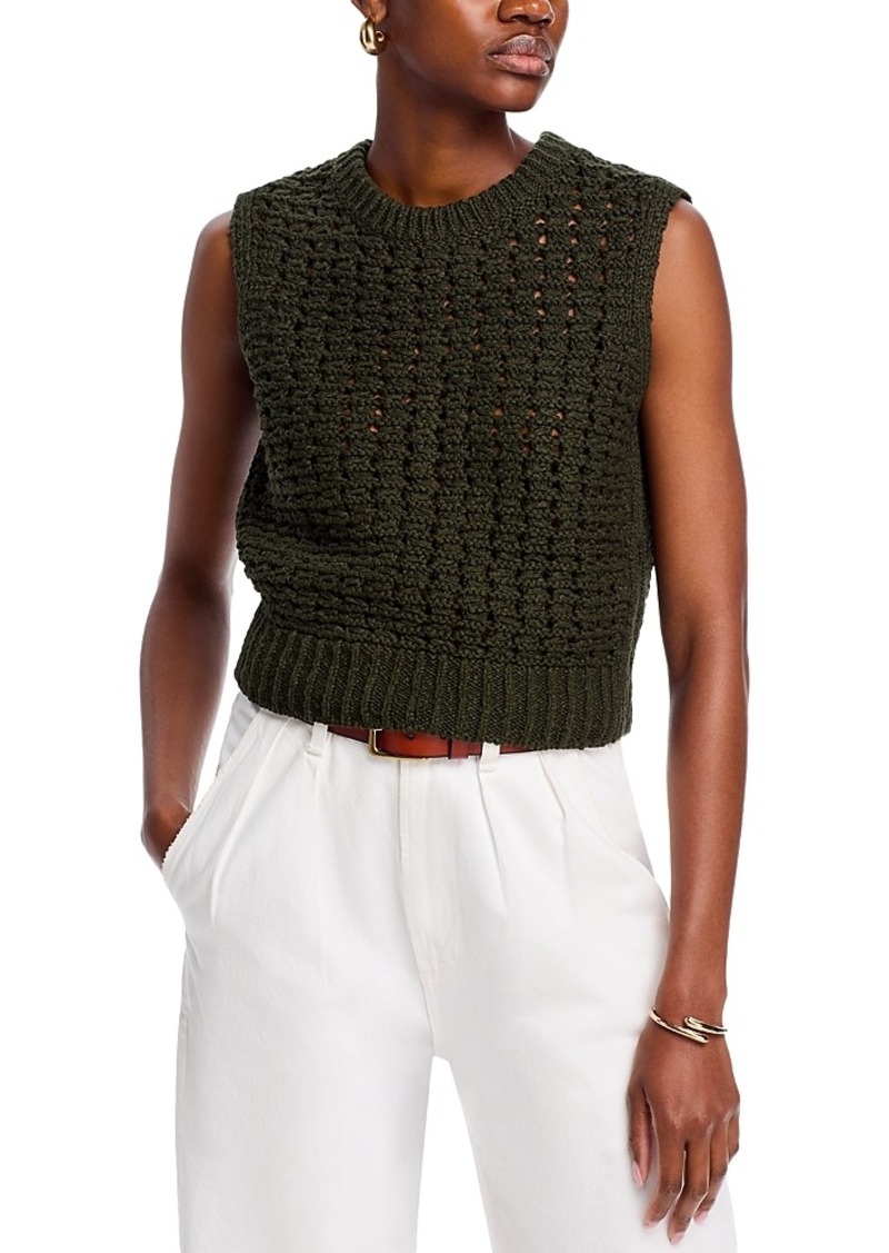 Frame Cotton Crewneck Sweater Vest