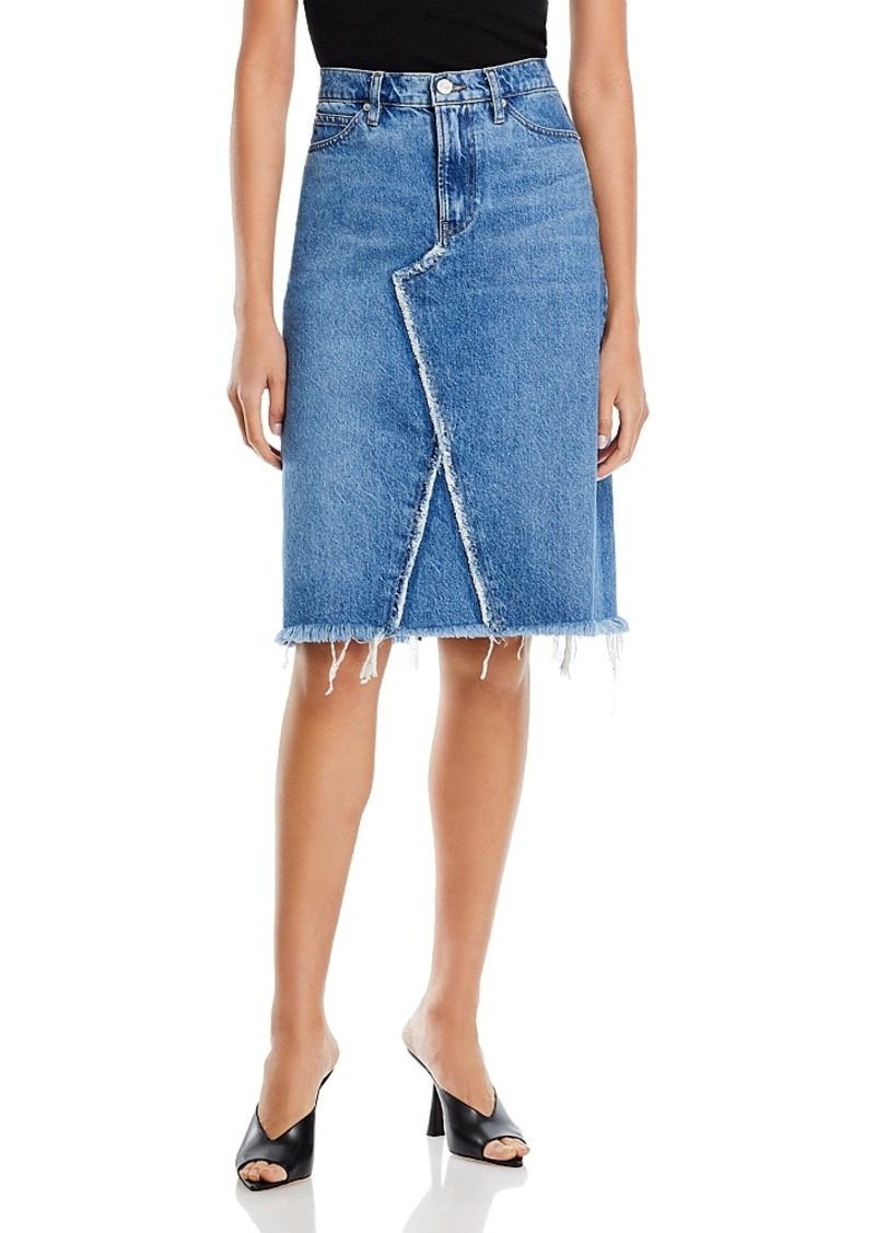 Frame Deconstructed Denim Skirt