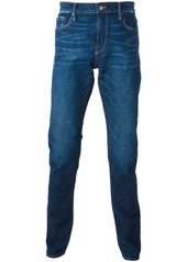 FRAME distressed straight fit jeans
