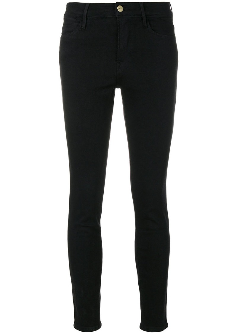 FRAME high rise skinny jeans