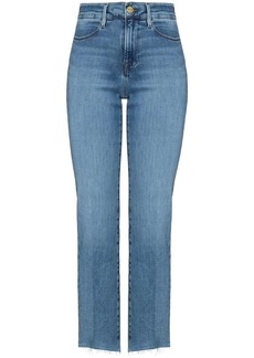 FRAME cropped straight leg jeans