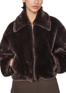Frame Faux Fur Zip Front Jacket