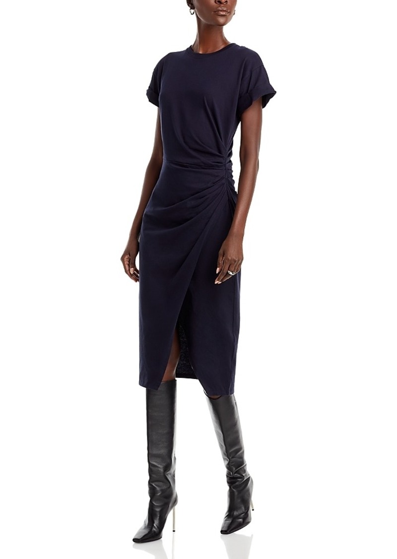 Frame Faux Wrap Midi Dress