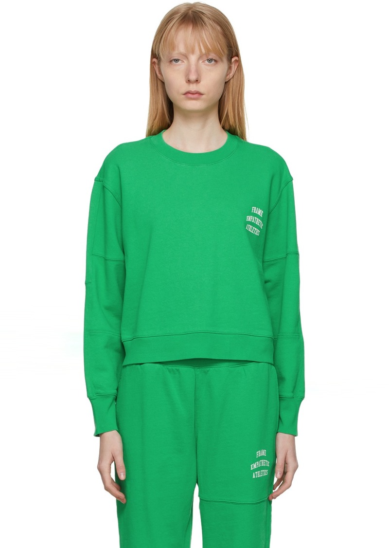 FRAME Green Mixed Sweatshirt