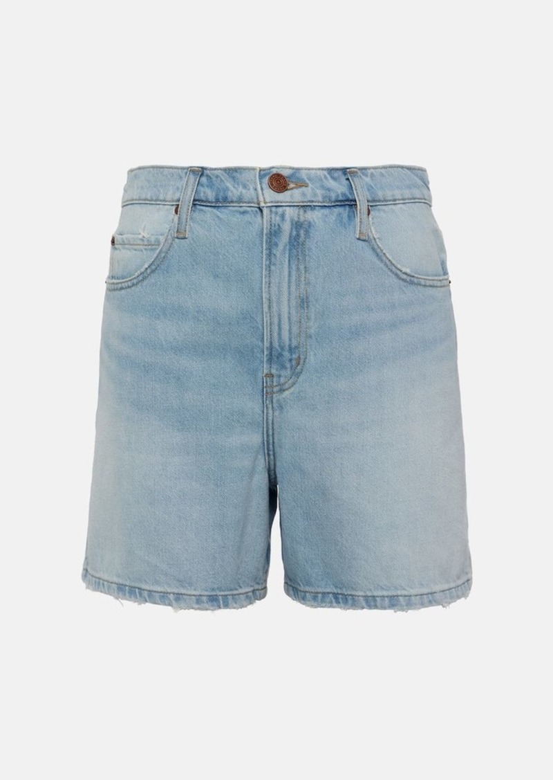 Frame High-rise denim shorts