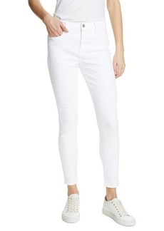 FRAME High Waist Ankle Skinny Jeans in Blanc at Nordstrom