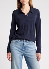 FRAME Jersey Button-Up Shirt