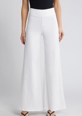 FRAME Jetset Wide Leg Flare Pull-On Jeans