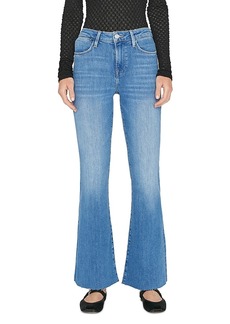 Frame Le Easy High Rise Flare Jeans in Drizzle