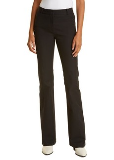 FRAME Le High Flare Stretch Cotton Trouser Pants