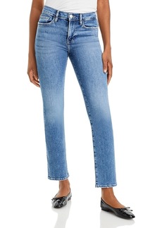 Frame Le High Rise Straight Ankle Jeans in Daphne Blue
