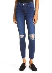 FRAME Le High Skinny Jeans in Cobbert Fanning at Nordstrom