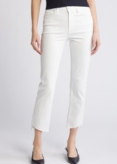 FRAME Le High Straight Cascade Raw Hem Jeans