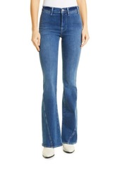 FRAME Le High Twist Seam Flare Jeans in Decades Blue at Nordstrom