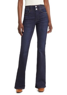 FRAME Le High Two-Button Flare Jeans