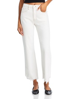 Frame Le Jane High Rise Ankle Wide Leg Jeans in Au Natural