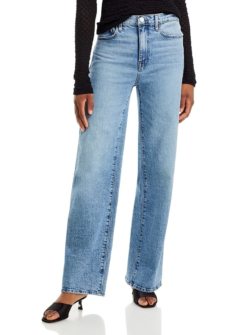 Frame Le Jane High Rise Wide Leg Jeans in Lomina
