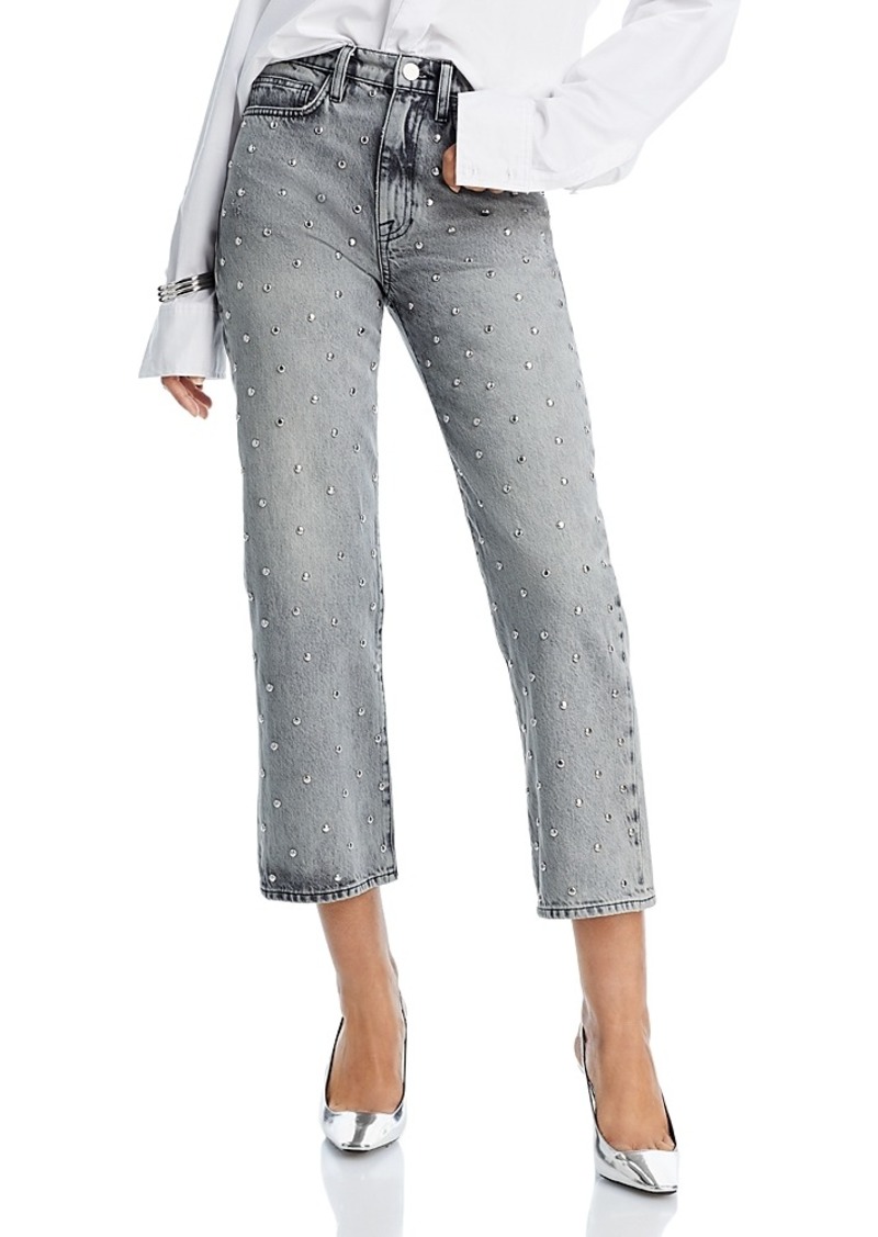 Frame Le Jane Studded Cropped Jeans in Subculture