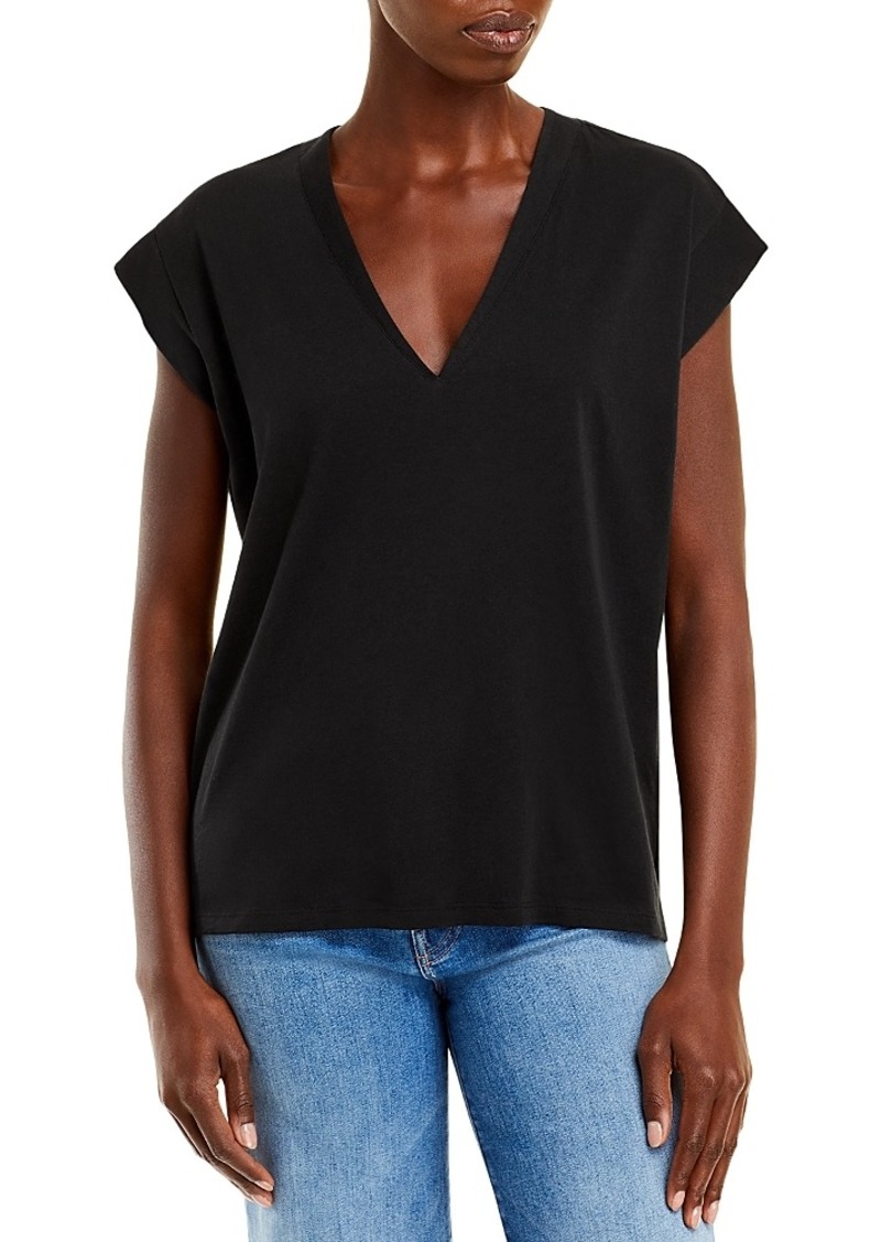 Frame Le Mid Rise V-Neck Tee