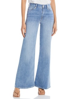 Frame Le Palazzo High Rise Wide Leg Flare Jeans in Humphrey