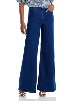 Frame Le Palazzo High Rise Wide Leg Jeans in Umma