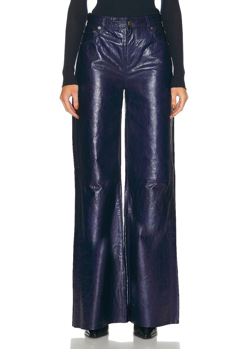 FRAME Le Palazzo Leather Pant