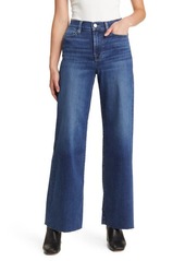 FRAME Le Slim Palazzo Raw Hem High Waist Wide Leg Jeans