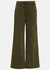 Frame Le Tomboy cotton twill wide-leg pants