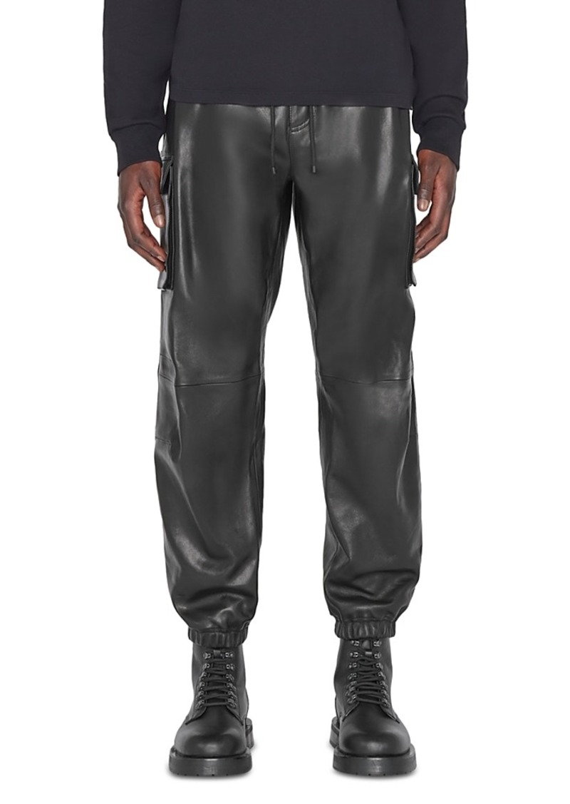 Frame Leather Cargo Jogger Pants