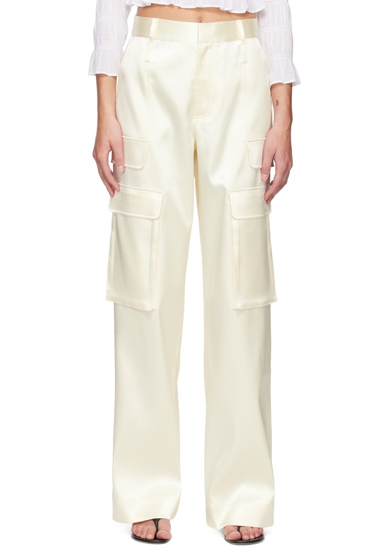 FRAME Off-White Relaxed Cargo Pants