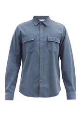 Frame Patch-pocket lyocell-blend twill shirt