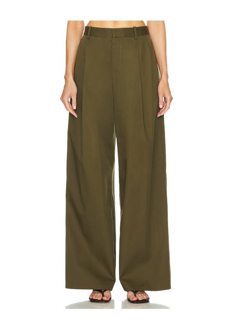 FRAME Pleated Wide Leg Pant