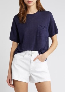FRAME Pocket Organic Linen T-Shirt