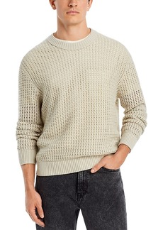 Frame Ribbed Crewneck Sweater