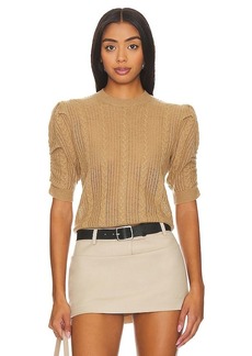 FRAME Ruched Sleeve Sweater