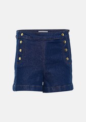 Frame Sailor high-rise denim shorts