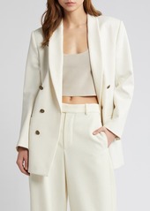 FRAME Shawl Collar Double Breasted Jacket