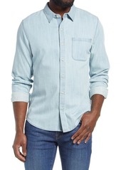 FRAME Slim Fit Denim Button-Up Shirt in Light Wash at Nordstrom