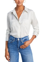Frame Slim Striped Pocket Shirt