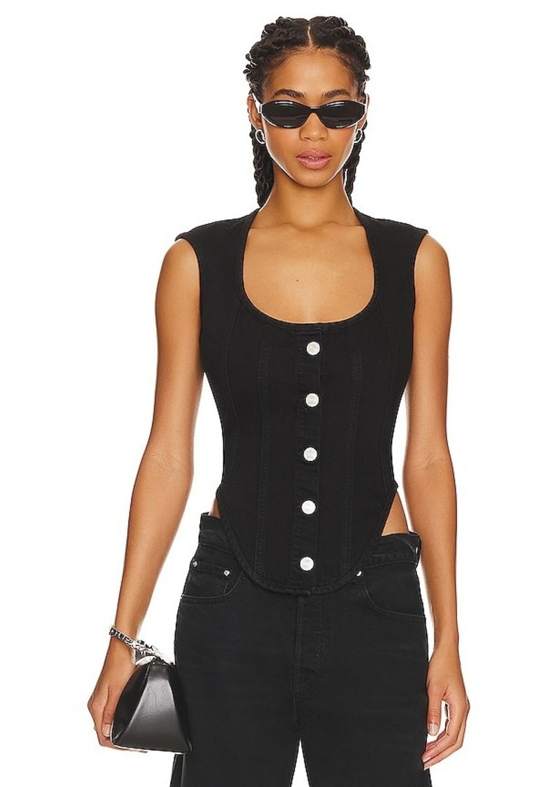 FRAME The Seamed Scoop Bustier