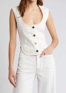 FRAME The Seamed Scoop Bustier Tank