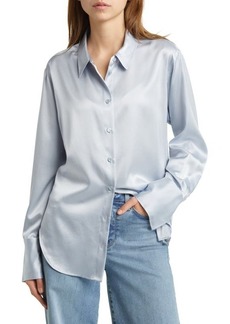 FRAME The Standard Women's Stretch Silk Button-Up Shirt
