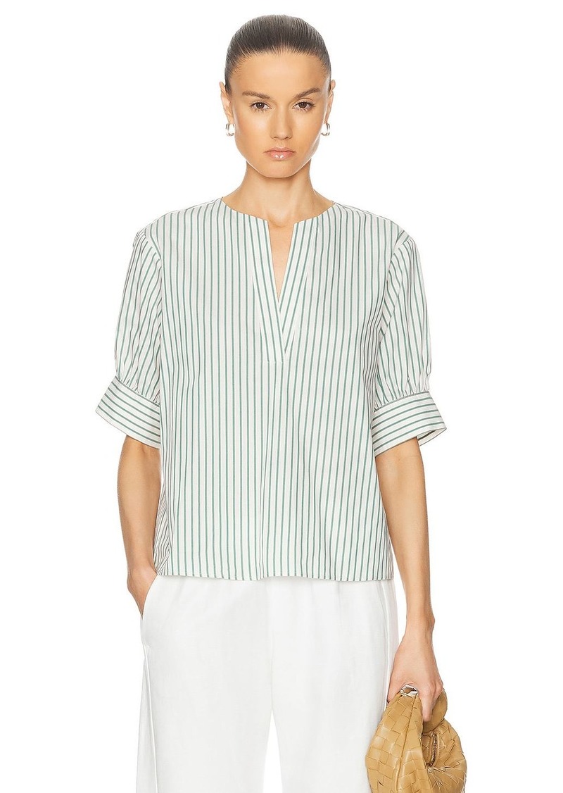 FRAME V-Neck Popover Top